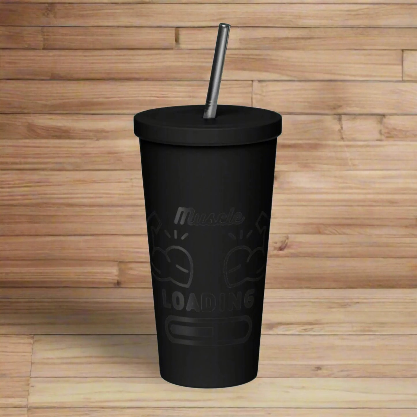 Insulated tumbler with a straw Fitness 1.0 Edition - DALSOMA