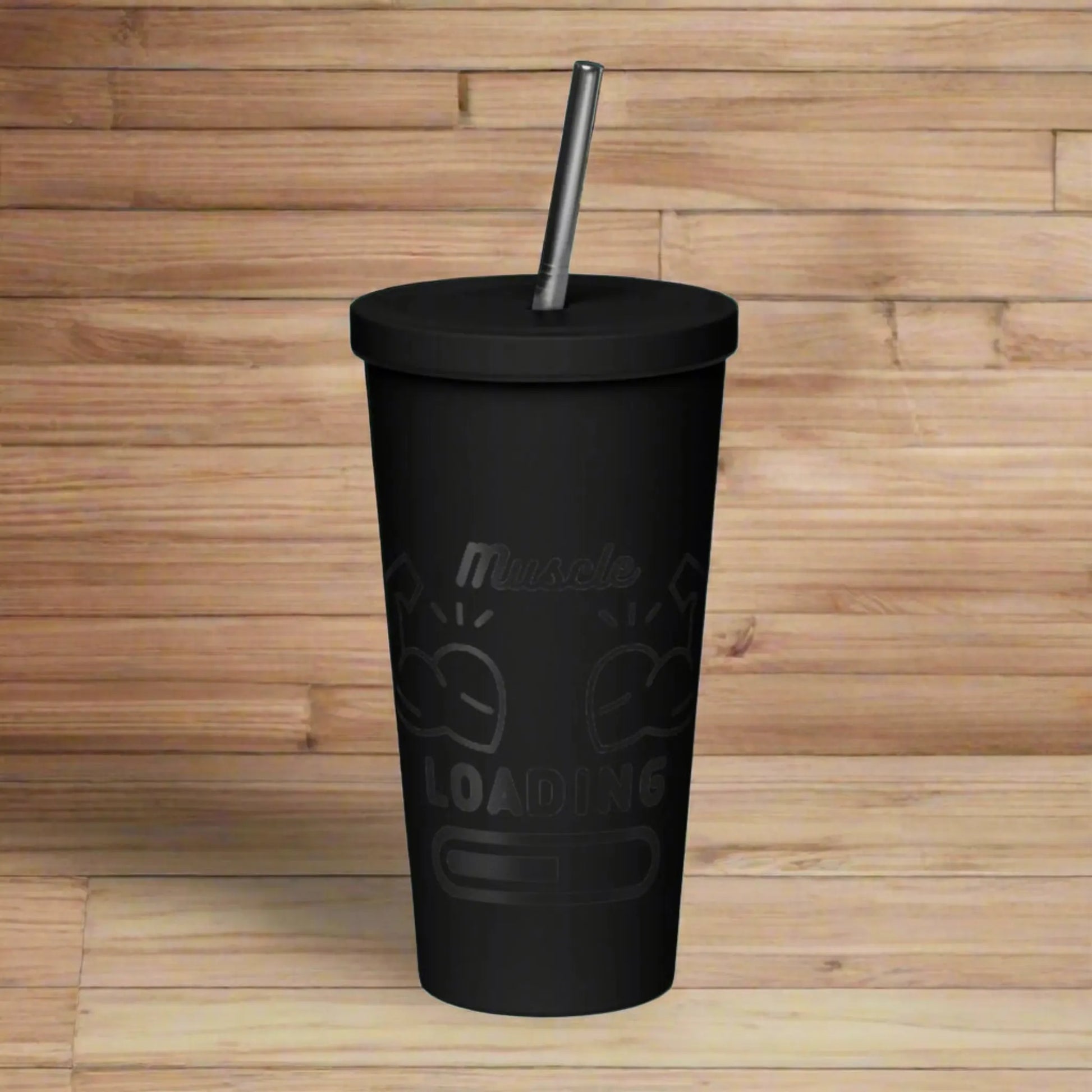 Insulated tumbler with a straw Fitness 1.0 Edition - DALSOMA