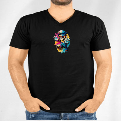 Unisex V-Neck T-shirt Super Mario 2.0 Collection - DALSOMA