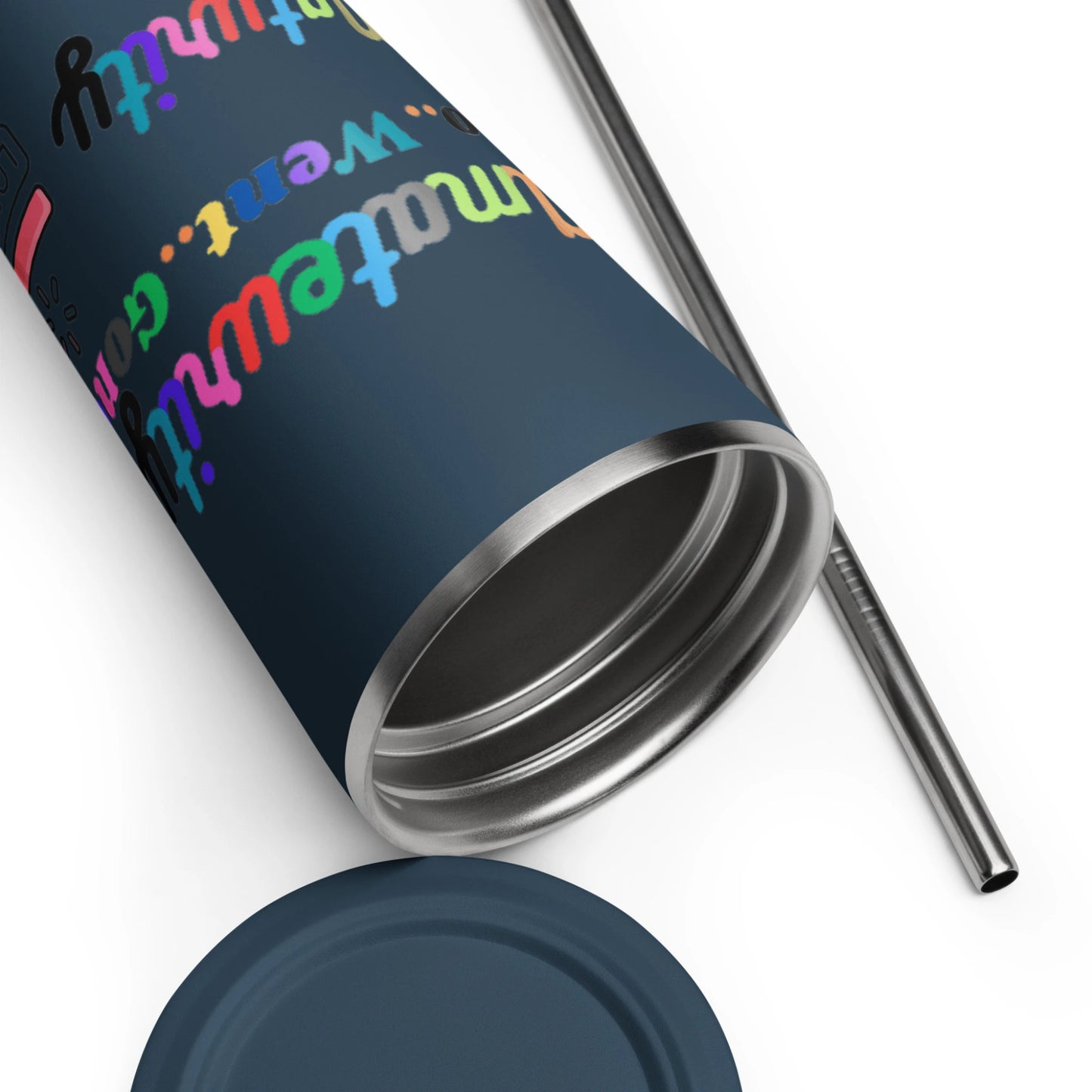 Insulated tumbler with a straw Maturity Rise Collection - DALSOMA