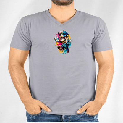 Unisex V-Neck T-shirt Super Mario 2.0 Collection - DALSOMA