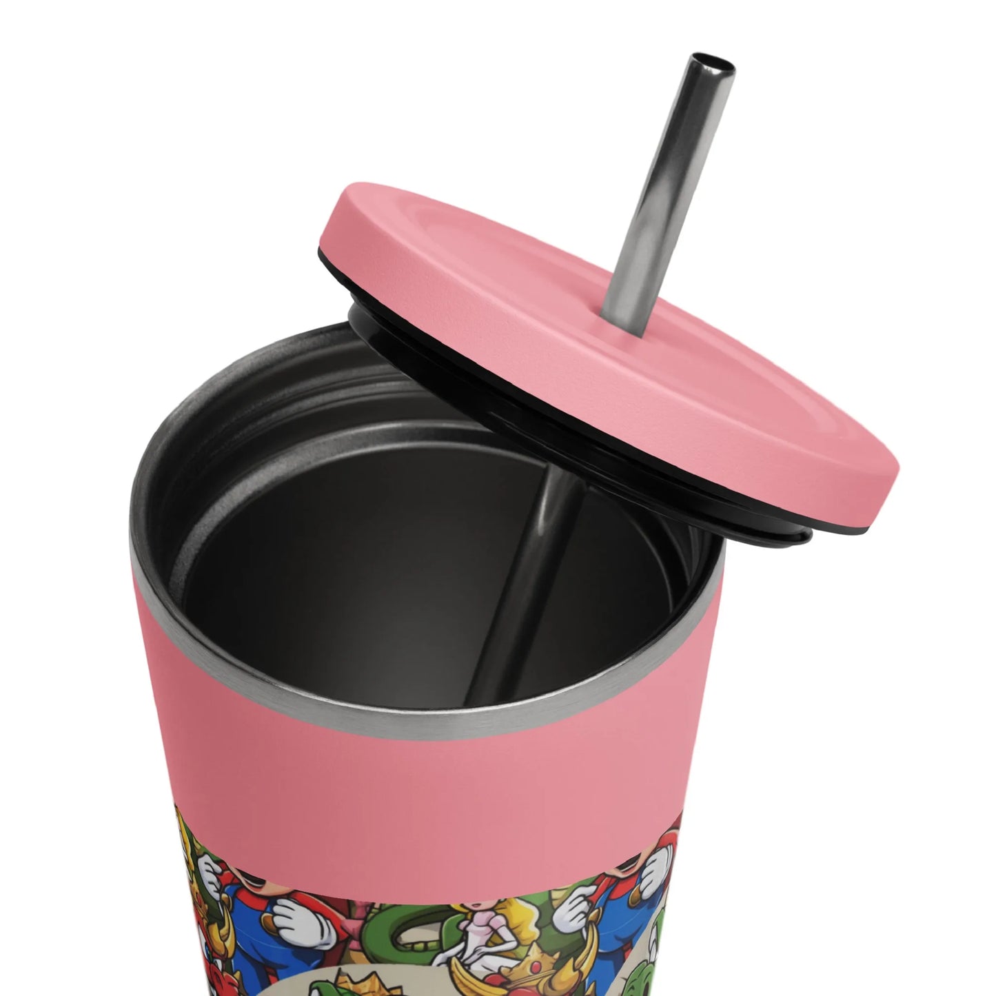 Insulated tumbler with a straw Super Mario 1.0 Collection - DALSOMA