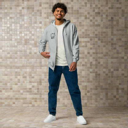 Unisex zip hoodie Fitness 1.0 Edition - DALSOMA