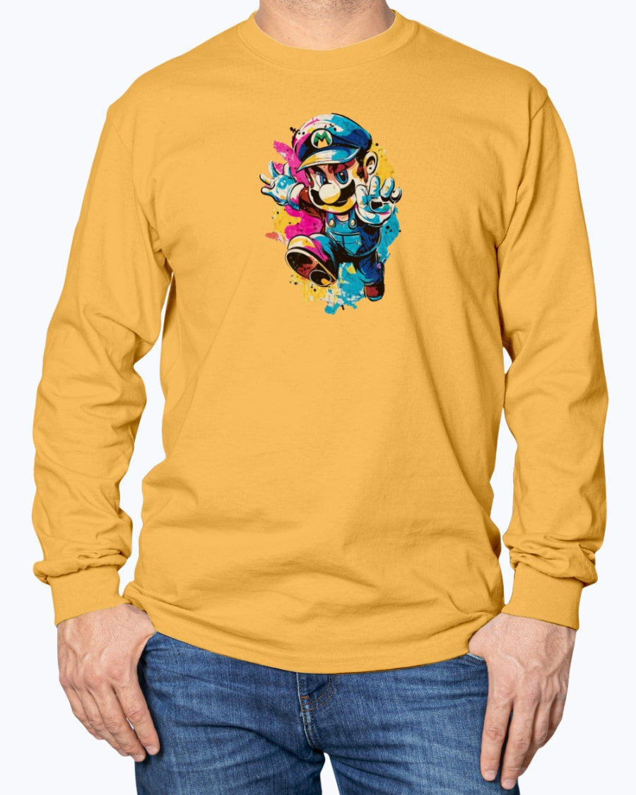 Unisex Long Sleeve T-Shirt Super Mario 2.0 Collection - DALSOMA
