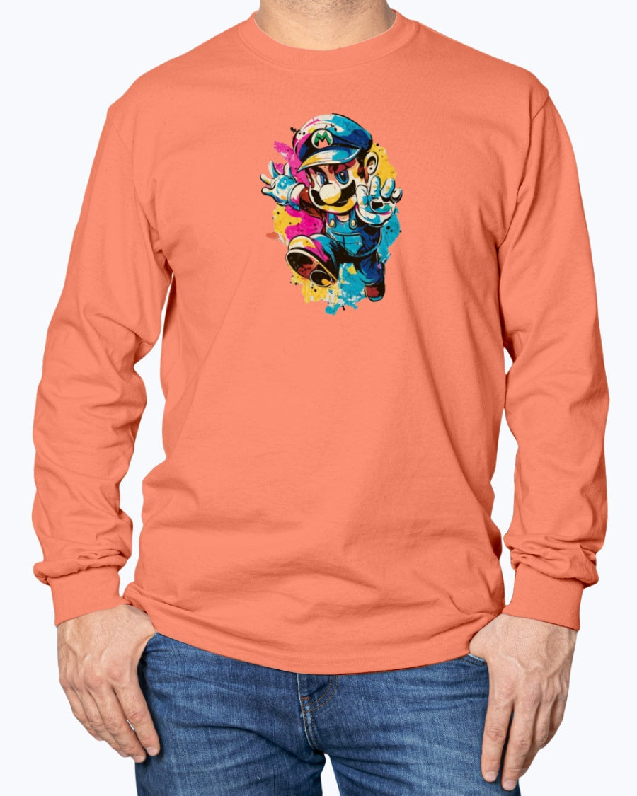 Unisex Long Sleeve T-Shirt Super Mario 2.0 Collection - DALSOMA