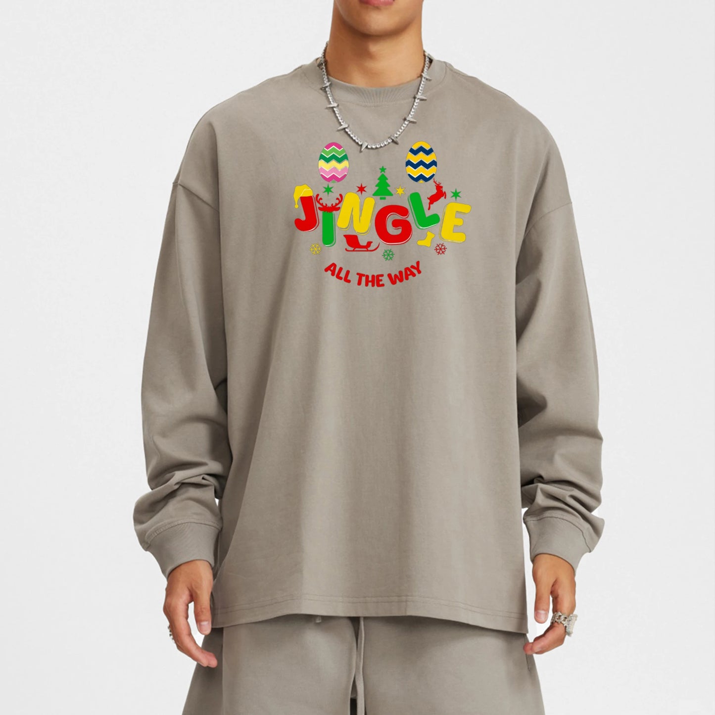 Unisex Streetwear Long Sleeve T-shirt Christmas 1.0 Collection - DALSOMA