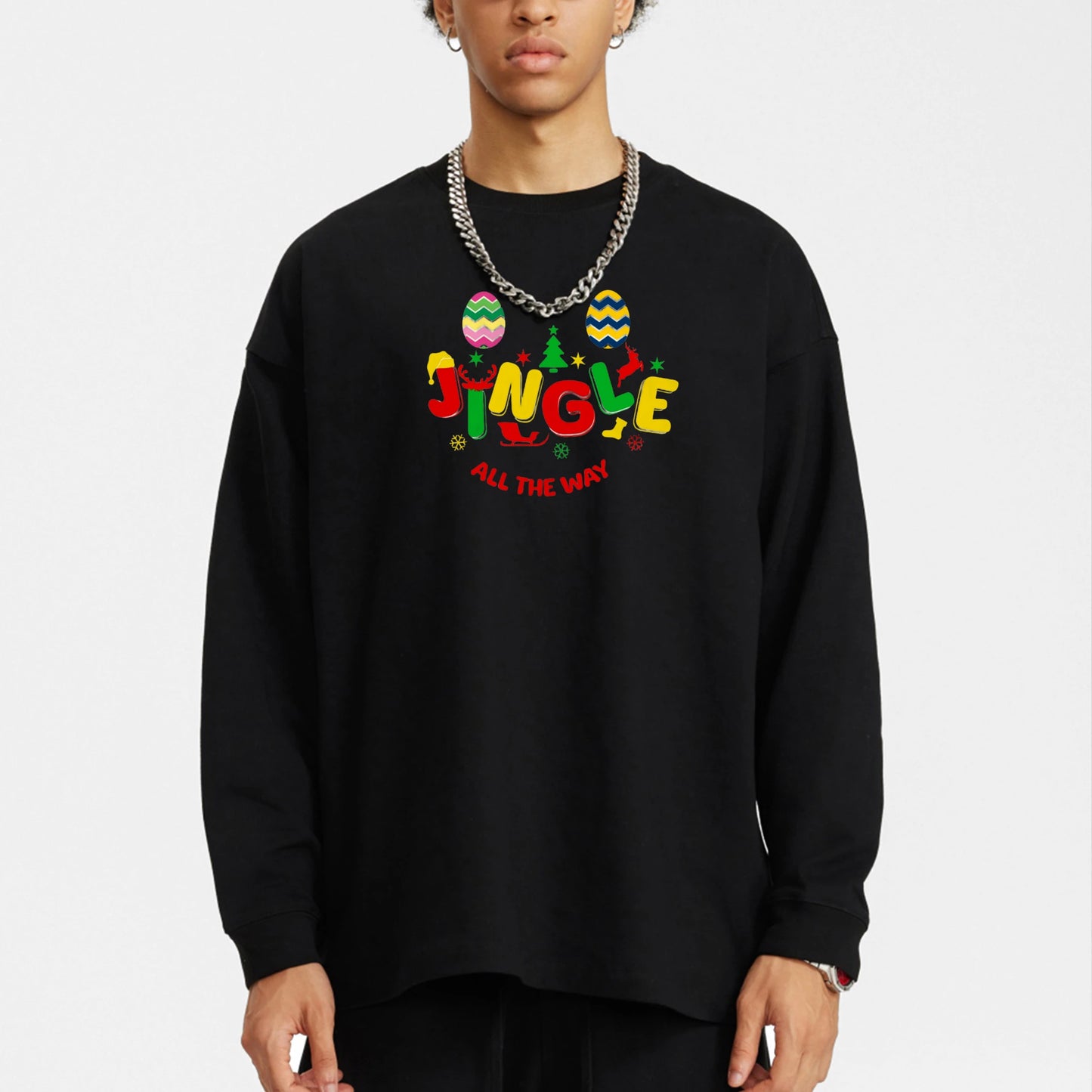 Unisex Streetwear Long Sleeve T-shirt Christmas 1.0 Collection - DALSOMA