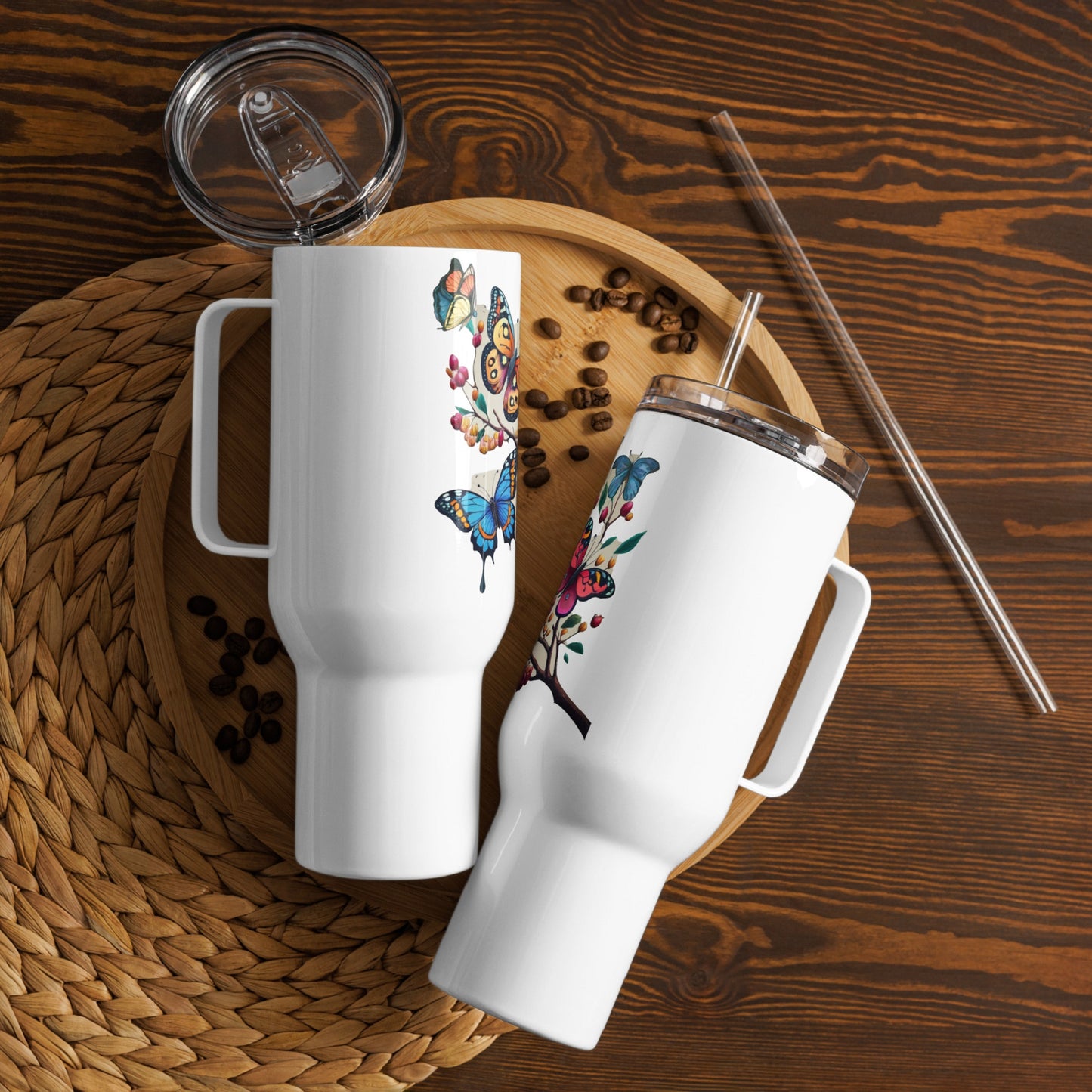 Travel mug with a handle Butterlfy 1.0 Collection