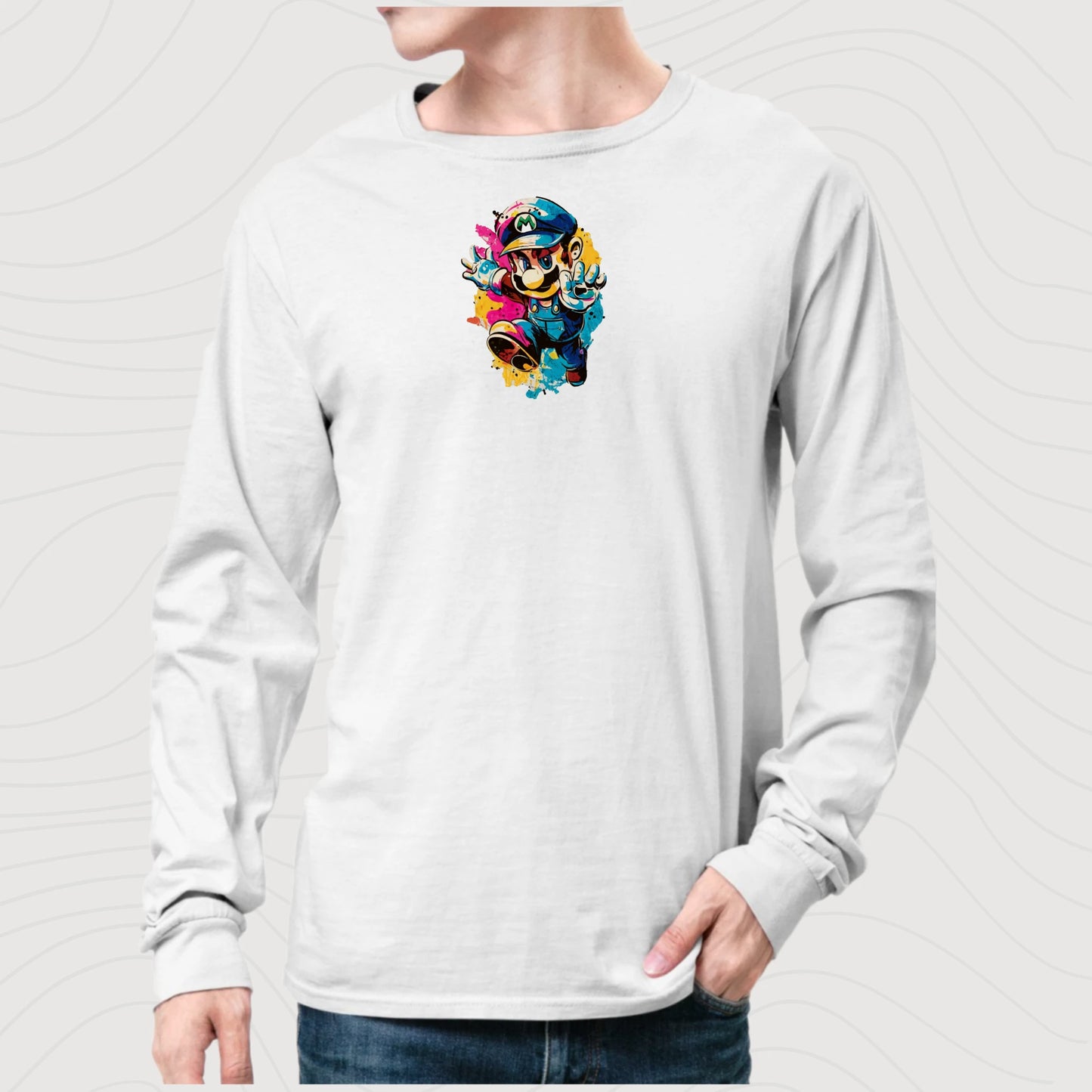 Unisex Long Sleeve T-Shirt Super Mario 2.0 Collection - DALSOMA
