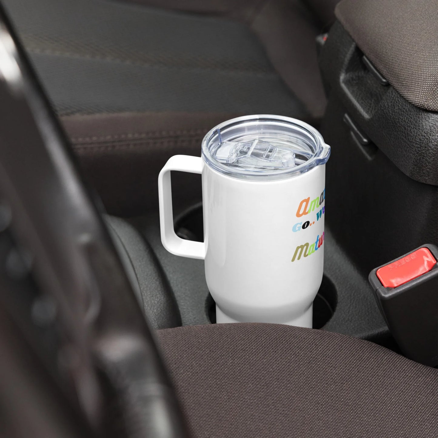 Travel mug with a handle Maturity Rise Collection - DALSOMA