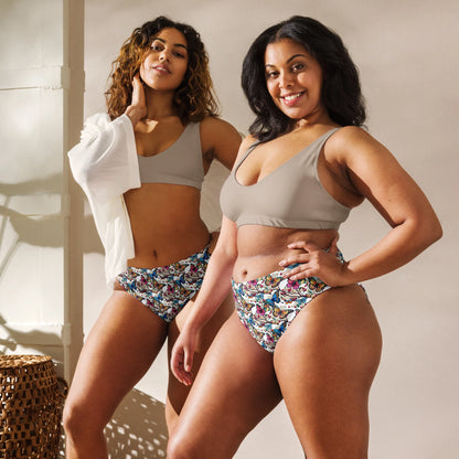 Recycled high-waisted bikini bottom Butterfly 1.0 collection - DALSOMA