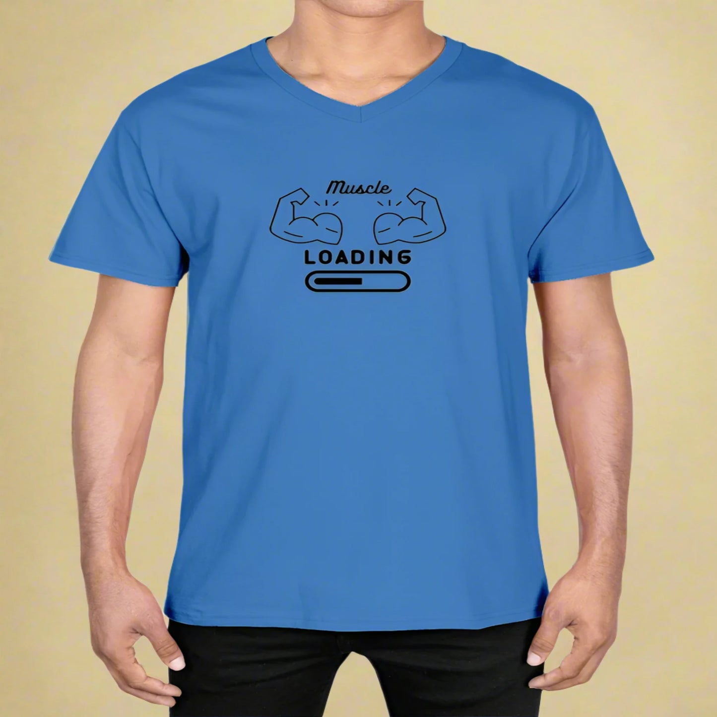 Unisex V-Neck T-shirt Fitness 1.0 Edition - DALSOMA