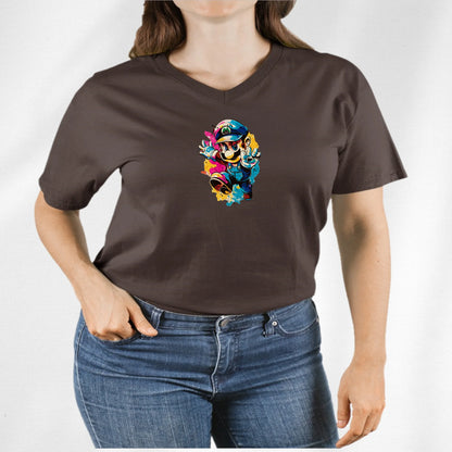 Unisex V-Neck T-shirt Super Mario 2.0 Collection - DALSOMA