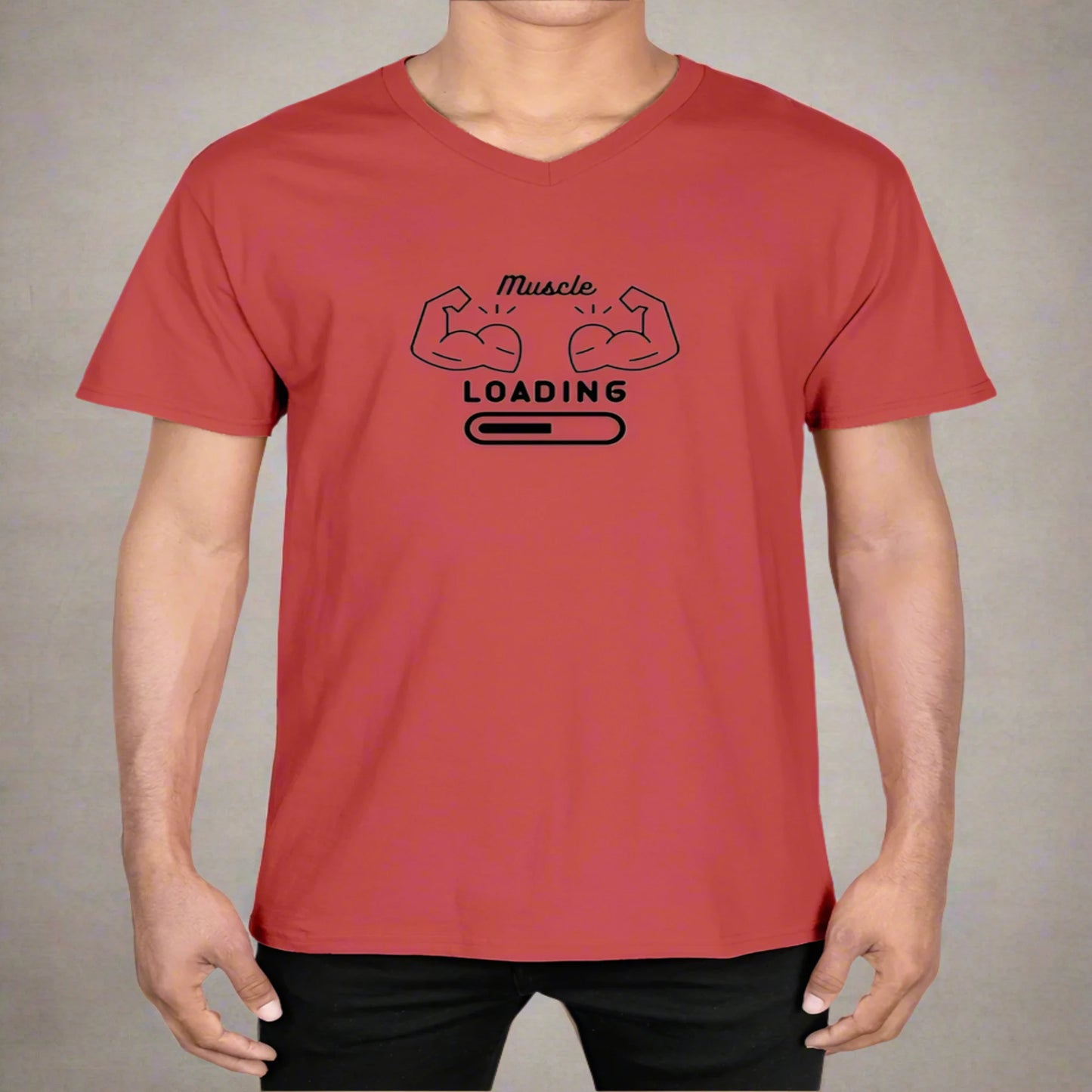 Unisex V-Neck T-shirt Fitness 1.0 Edition - DALSOMA