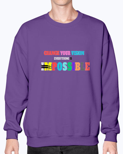 Crewneck Sweatshirt Positive Vision Collection - DALSOMA