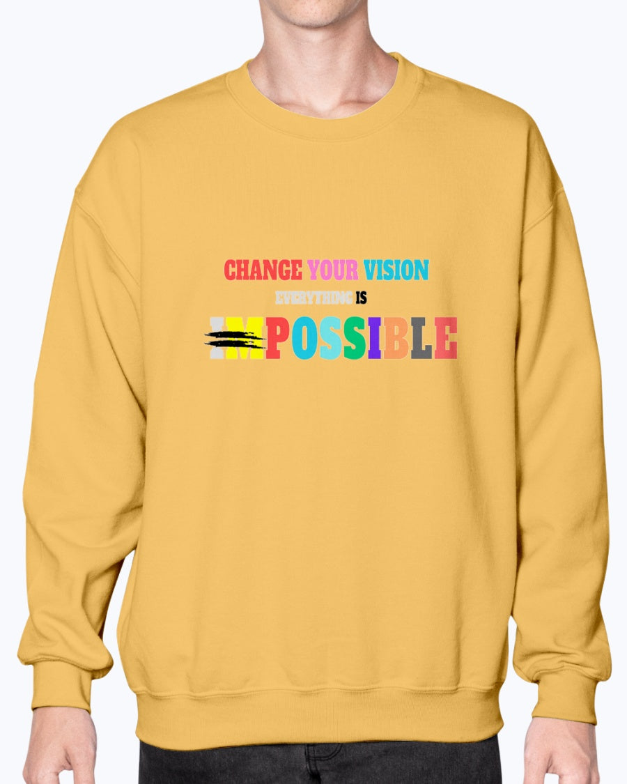 Crewneck Sweatshirt Positive Vision Collection - DALSOMA